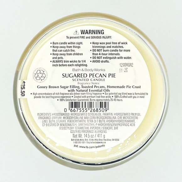 Pecan Pie 3-Wick Candle - Picture 5 of 5